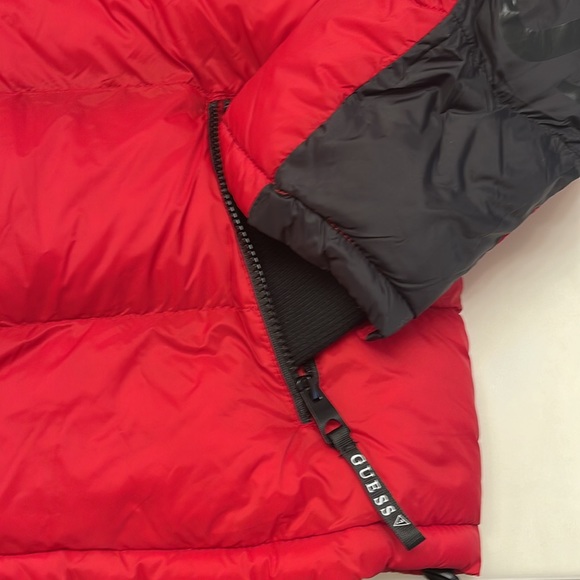 Guess Mens Puffer Hoodie - Picture 9 of 10